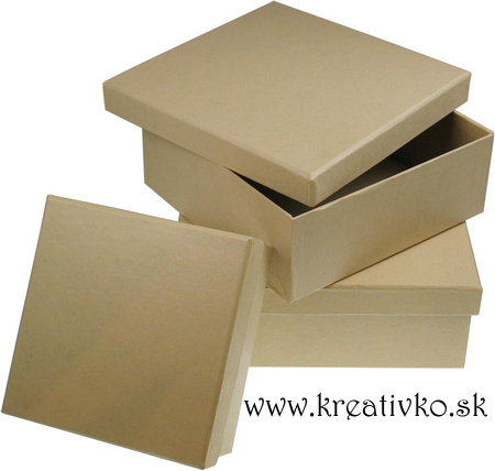 Kartónová krabička ŠTVOREC - (18,0 x 18,0 x 6,5 cm)