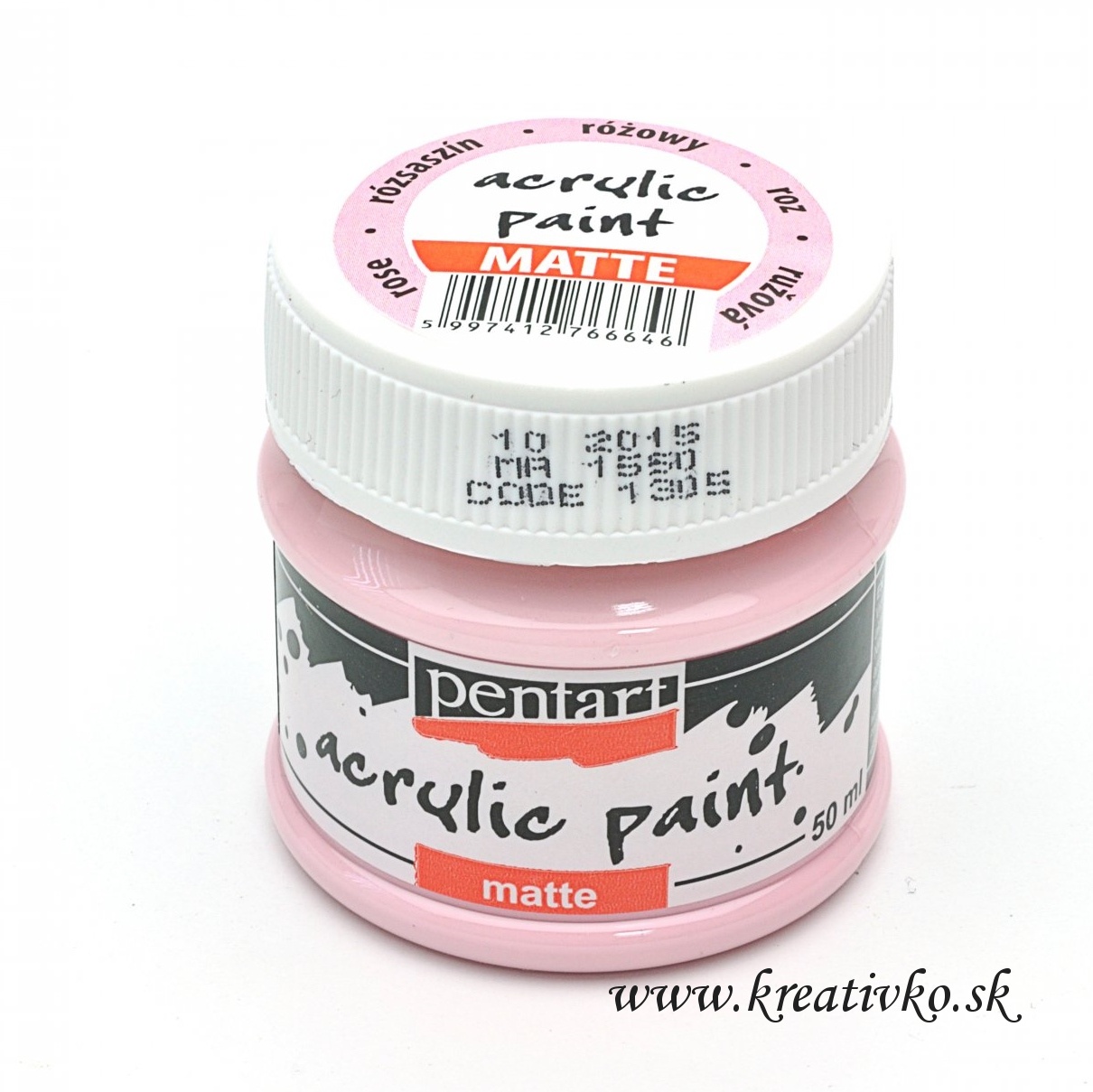 Akrylová farba PENTART (matná) 50 ml - ružová
