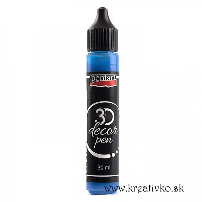 3D dekoračné pero 30 ml - 847_turmalínovo modrá