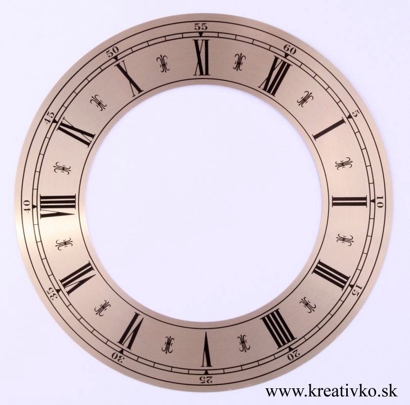 Ciferník na hodiny (rímske čísla) - pr. 19,0 cm