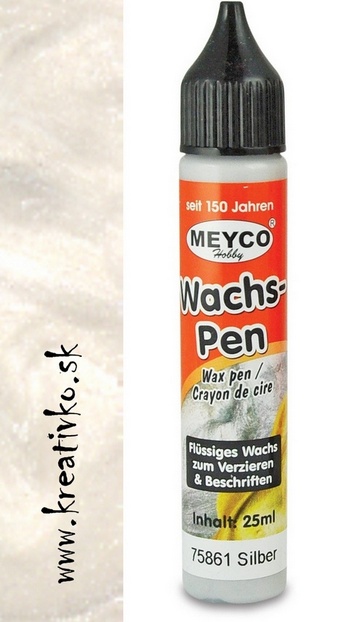 Voskové pero na sviečky MEYCO 25 ml - perleťové 