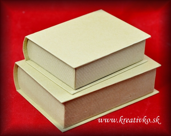 Kartónová krabička KNIHA - (15,5 x 12,0 x 4,0 cm)