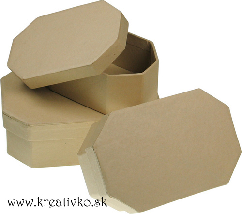Kartónová krabička 8-uholník (11,5 x 8,5 x 4,5 cm)