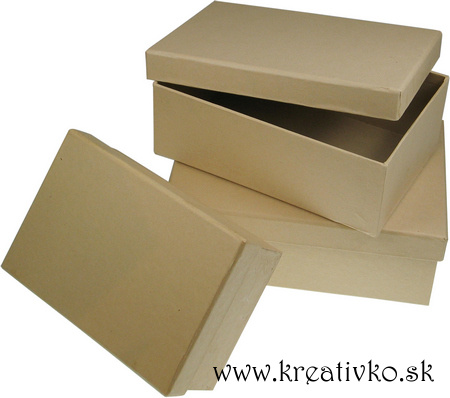 Kartónová krabička OBDĹŽNIK - (16,5 x 11,0 x 5,0 cm)