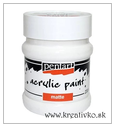 Akrylová farba PENTART (matná) 230 ml - biela 