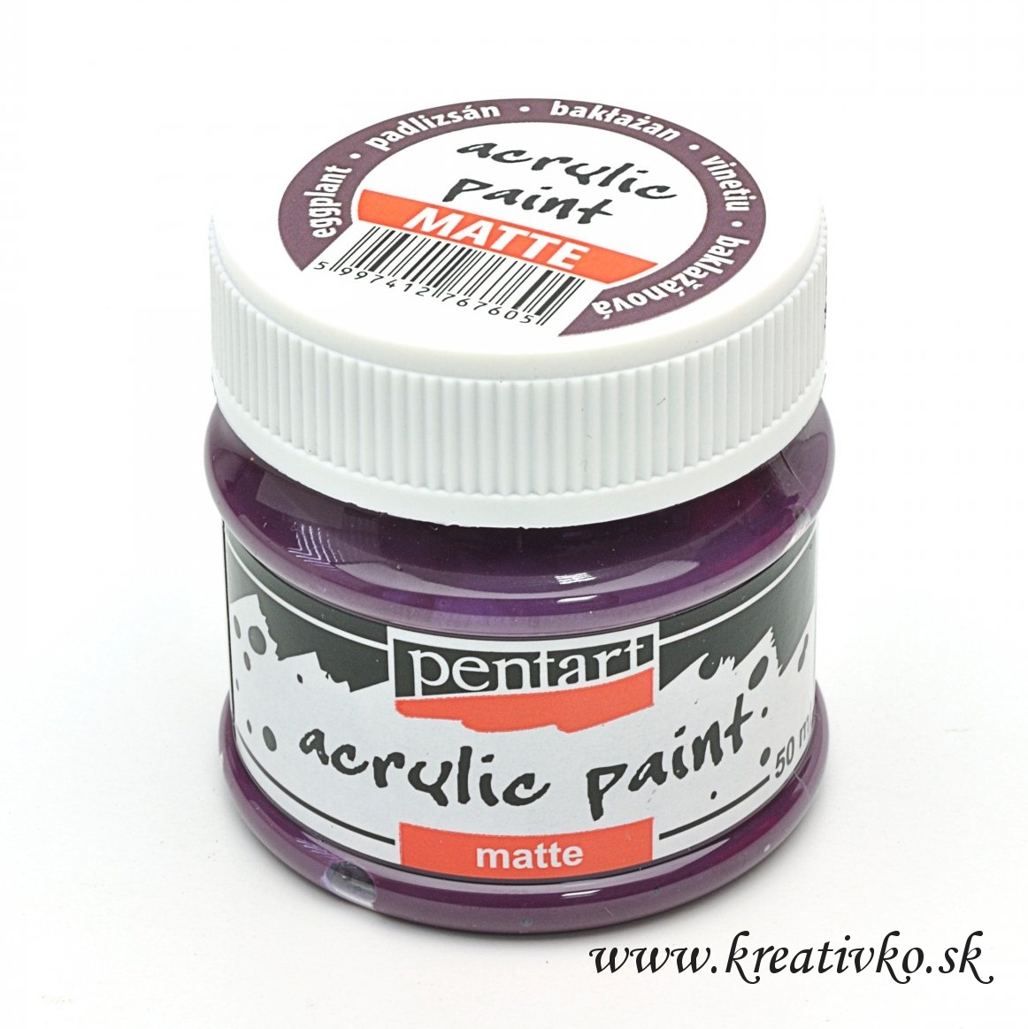 Akrylová farba PENTART (matná) 50 ml - baklažánová