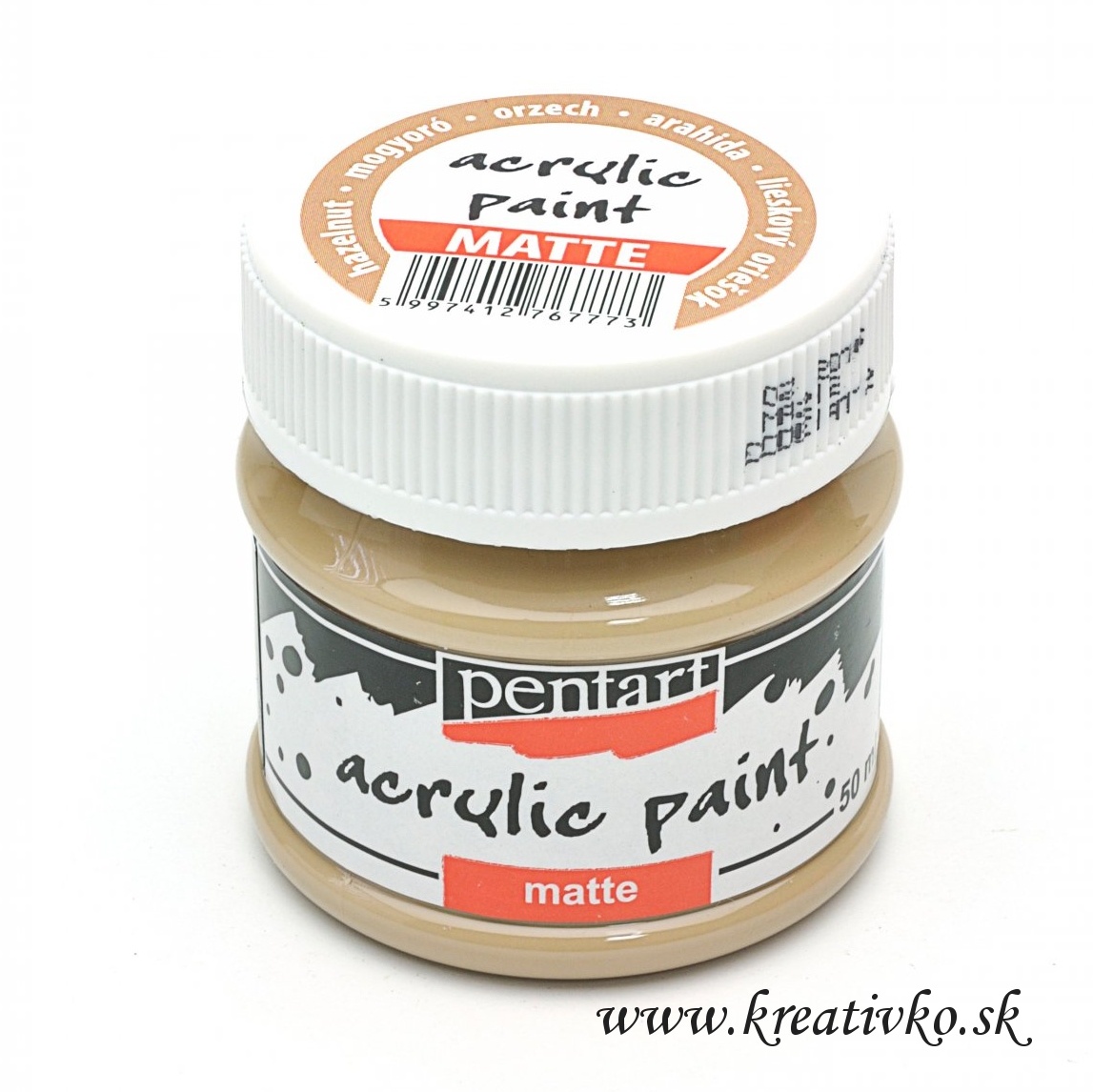 Akrylová farba PENTART (matná) 50 ml - lieskový oriešok