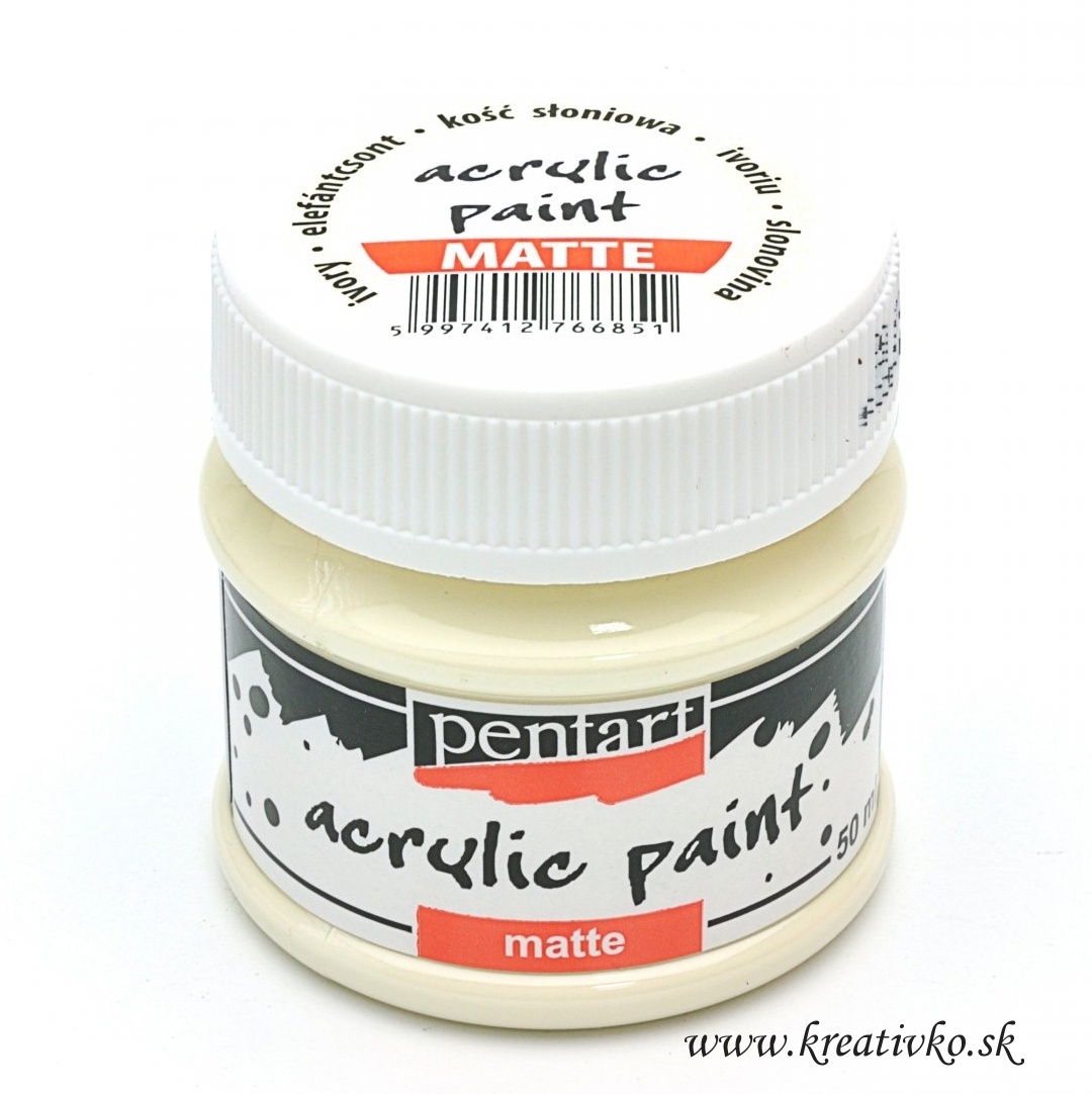 Akrylová farba PENTART (matná) 50 ml - slonovinová