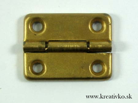 Kovové pánty (3,2 x 2,4 cm) - zlaté