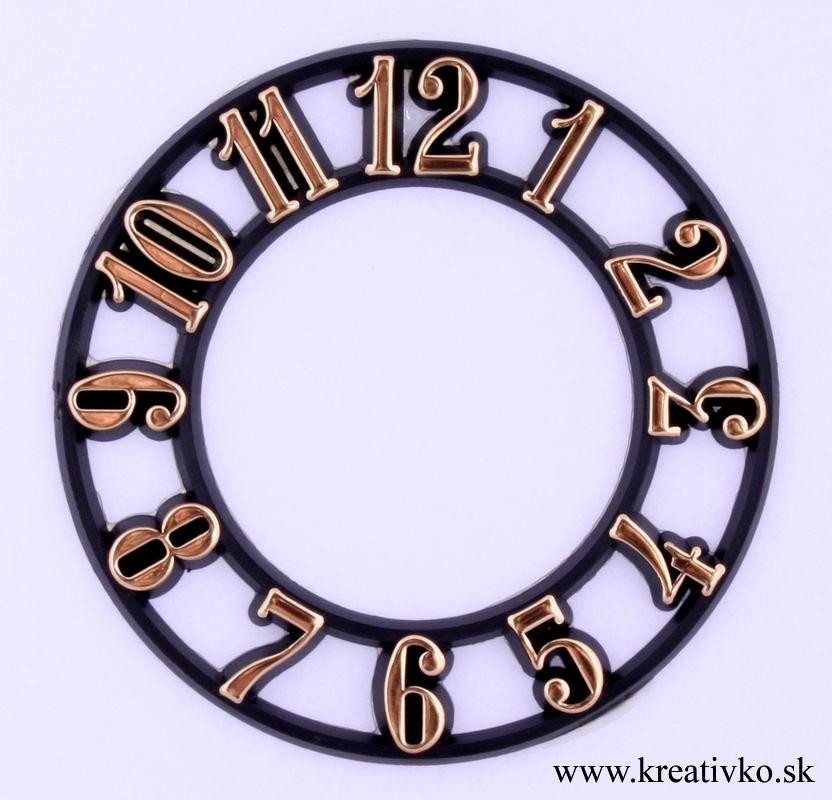 Ciferník na hodiny (arabské čísla) - pr. 9,5 cm