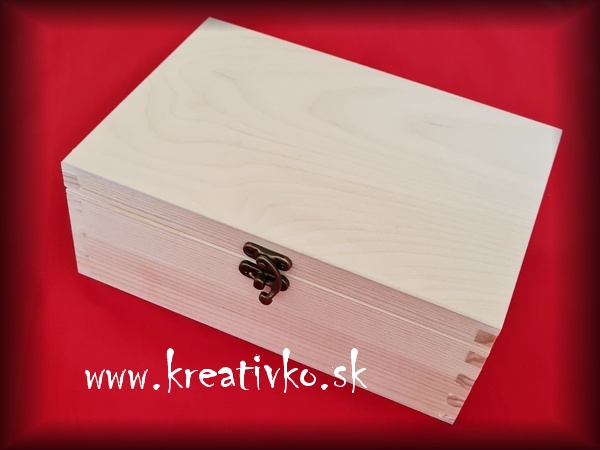 Drevená krabica OBDĹŽNIK - (20,5 x 14,5 x 8,0 cm) - Z