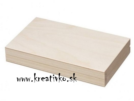 Drevená krabička na ČOKOLÁDU - (20,0 x 10,5 x 3,5 cm)
