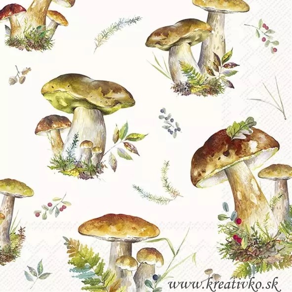 Servítka 33 x 33 cm - Dubáky menšie (K)