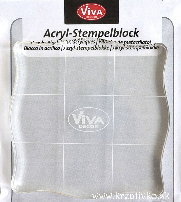 Akrylový blok - 10,0 x 10,0 cm