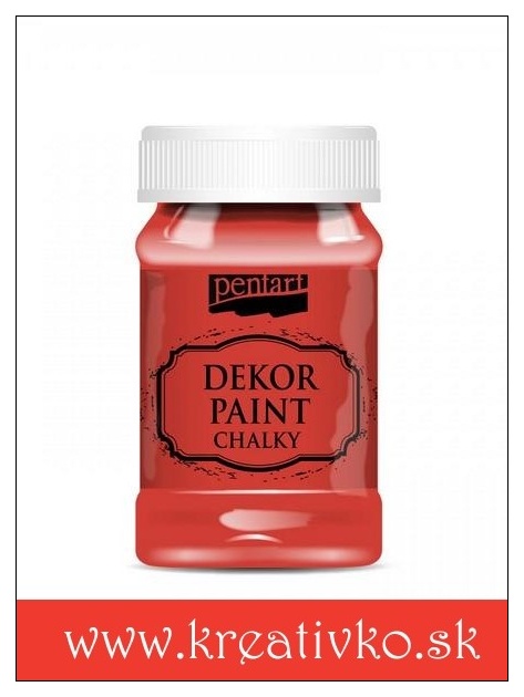 Dekor Paint Soft 100 ml - červená 
