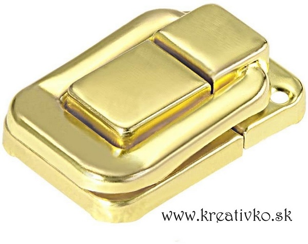 Kovové zapínanie (2,5 x 4,0 cm) - zlaté
