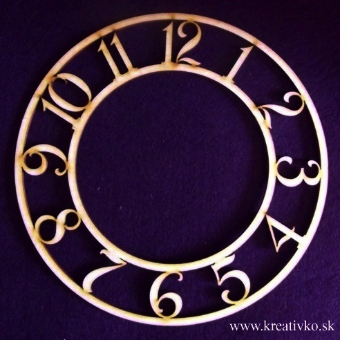 Ciferník na hodiny (arabské čísla) - pr. 33,0 cm