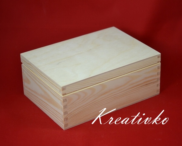 Drevená krabica OBDĹŽNIK - (17,5 x 11,5 x 7,0 cm)