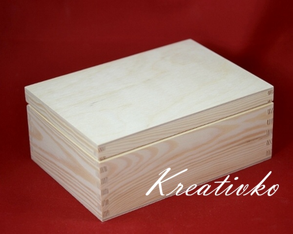 Drevená krabica OBDĹŽNIK - (20,5 x 14,5 x 8,0 cm)