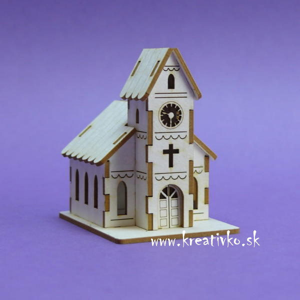 WYK 1348 - 3D - Kostol  (5,0 x 4,0 x 5,5 cm)