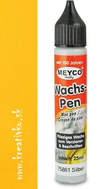 Voskové pero na sviečky MEYCO 25 ml - žlté
