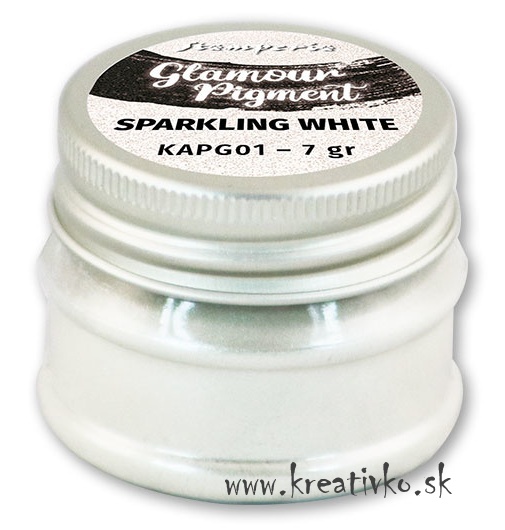 Pigmentový práčok GLAMOUR 7 g - iskrivá biela
