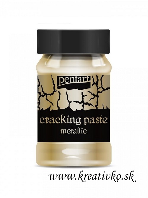 Krakelovacia pasta metalická (tmavá zlatá) - 100 ml