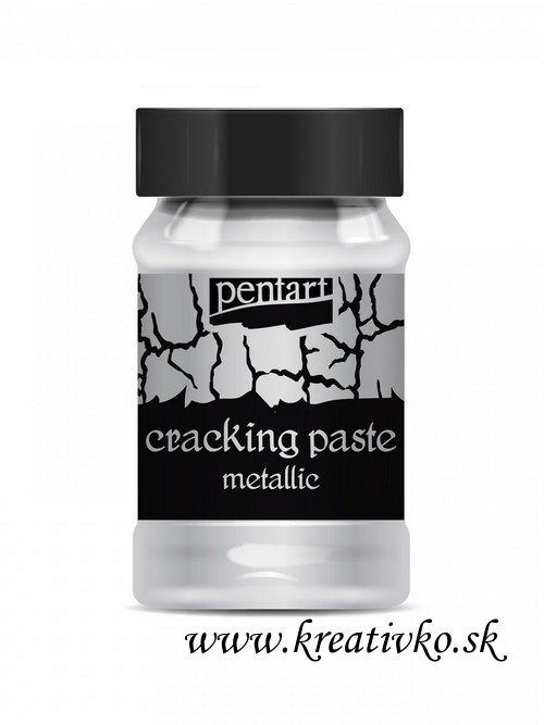 Krakelovacia pasta metalická (strieborná) - 100 ml