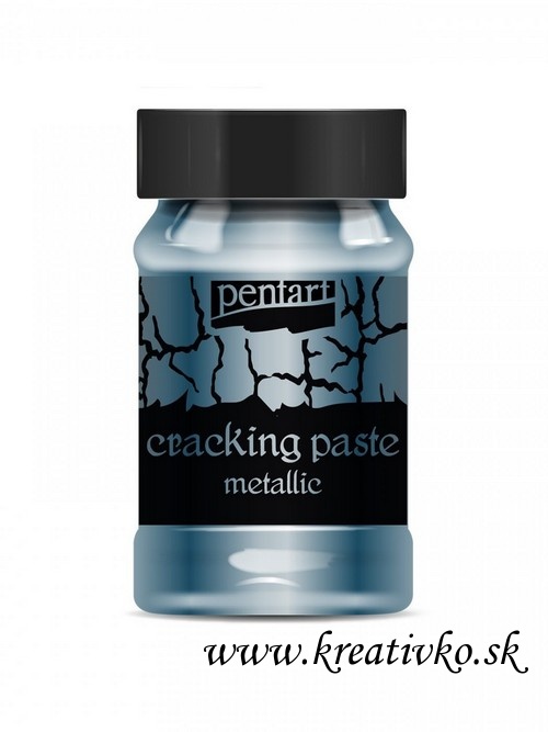 Krakelovacia pasta metalická (modro strieborná) - 100 ml