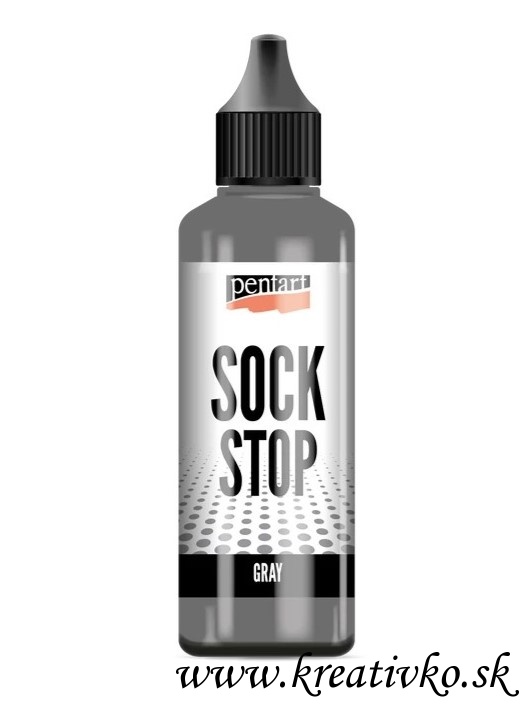 Protišmykový gél Sock Stop Pentart 80 ml – sivý