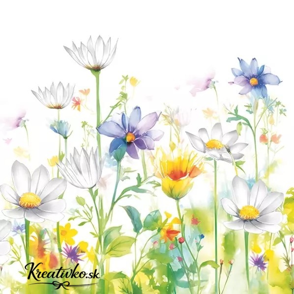 Servítka 33 x 33 cm – Krásna kvetinová lúka
