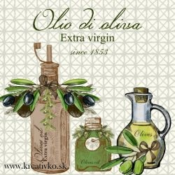 Servítka 33 x 33 cm - Olivový olej