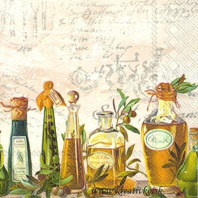 Servítka 33 x 33 cm - Olivový olej