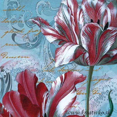 Servítka 33 x 33 cm - Tulipány