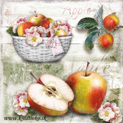 Servítka 33 x 33 cm - Jablká