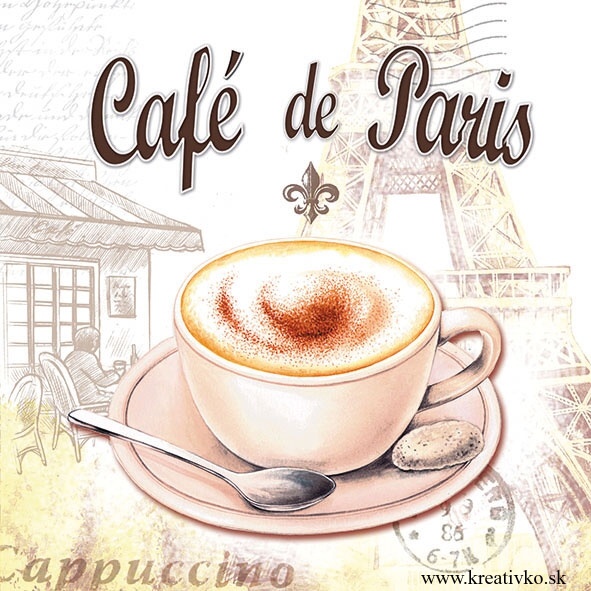 Servítka 33 x 33 cm - Café de Paris