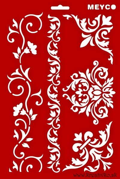 Šablóna (20,0 x 30,0 cm) - Ornamenty