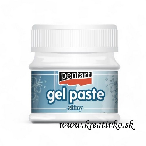 Gélová pasta Pentart 50 ml - priehľadná, lesklá