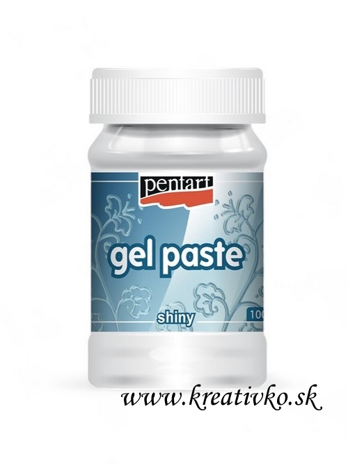 Gélová pasta Pentart 100 ml - priehľadná, lesklá
